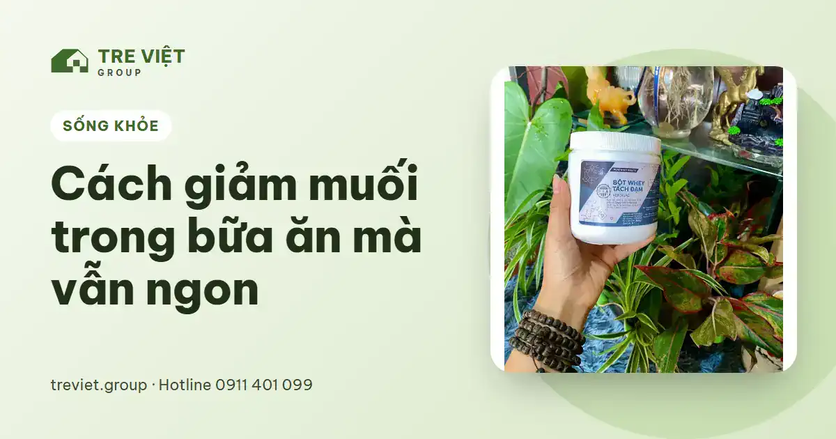 Cách giảm muối trong bữa ăn gia đình – cầm hộp Bột Whey Tách Đạm Versilac nêm món canh